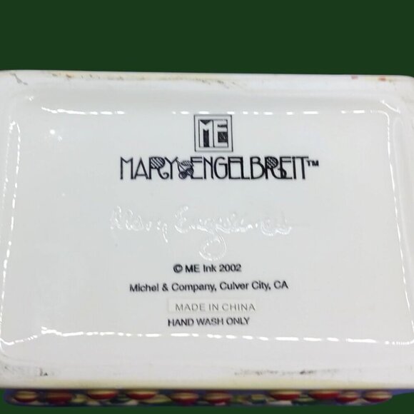 Mary Engelbreit Ceramic Floral & Cherry Design Canister With Lid - Picture 3 of 12